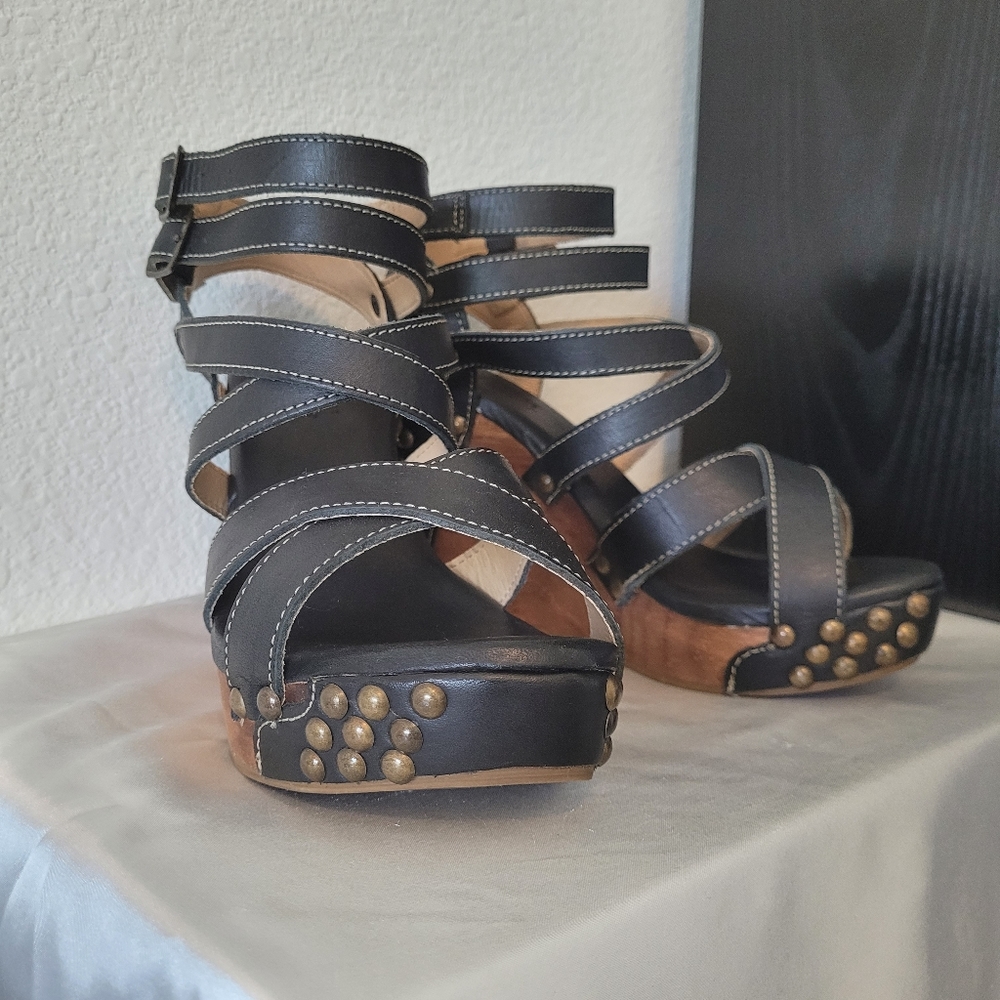 Bed Stu Michaela wedge cobbler series women's sandals 7B NEW, never worn
